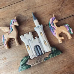 Wooden Unicorn Flying