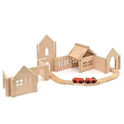 Wooden Village with Church - Large Set