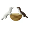 Wooden Weasel Set (2 pieces)