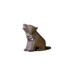 Wooden Wolf Cub Sitting
