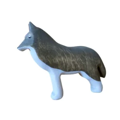Wooden Wolf Standing