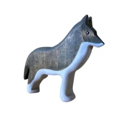 Wooden Wolf Standing